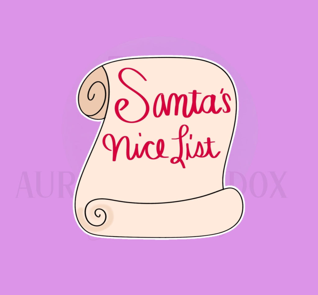 Santa List Cookie Cutter