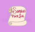 Santa List Cookie Cutter