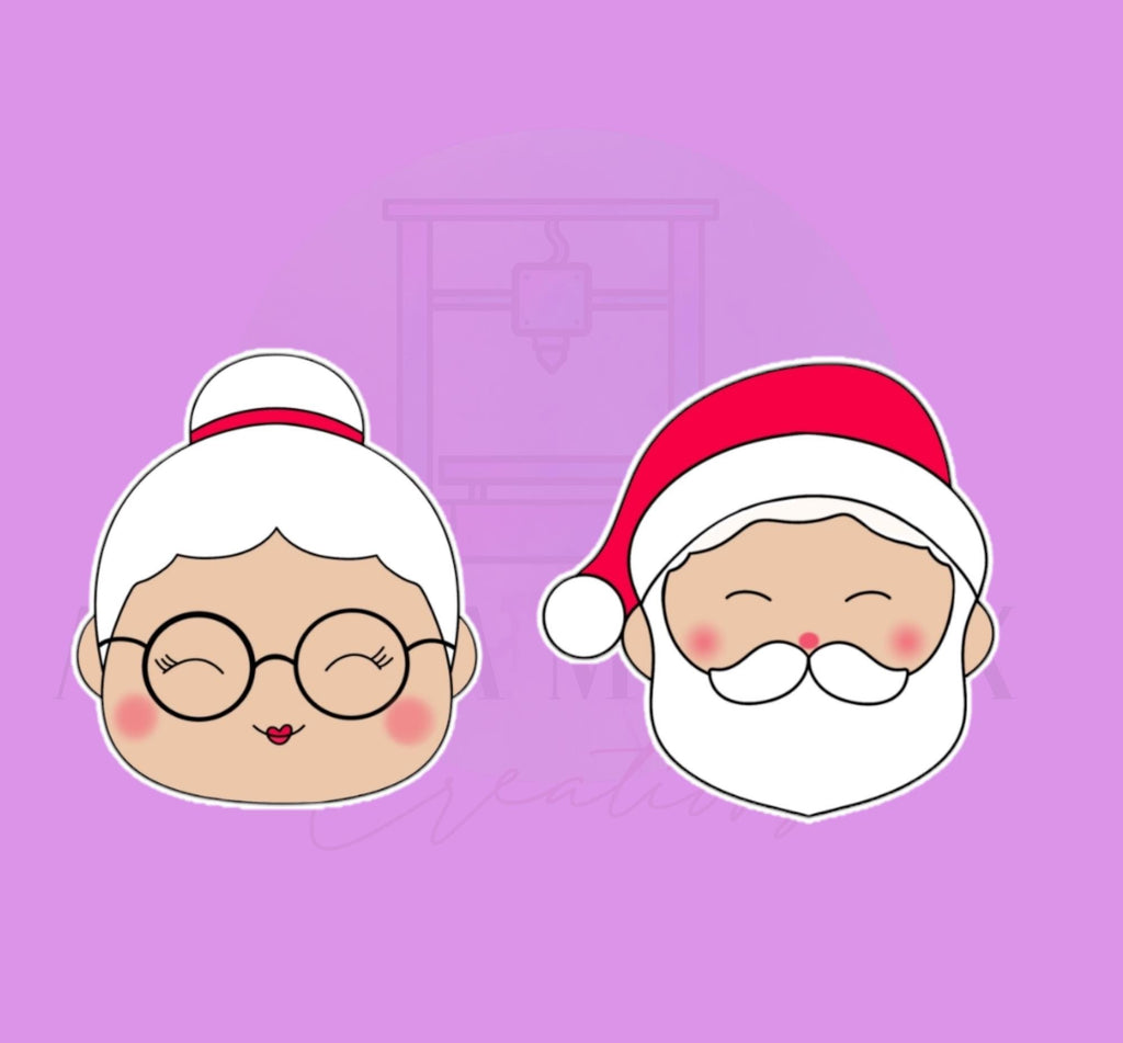 Santa & Mrs. Claus Set | Cookie Cutter