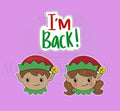 I'm Back Elf Set in Print | Cookie Cutter