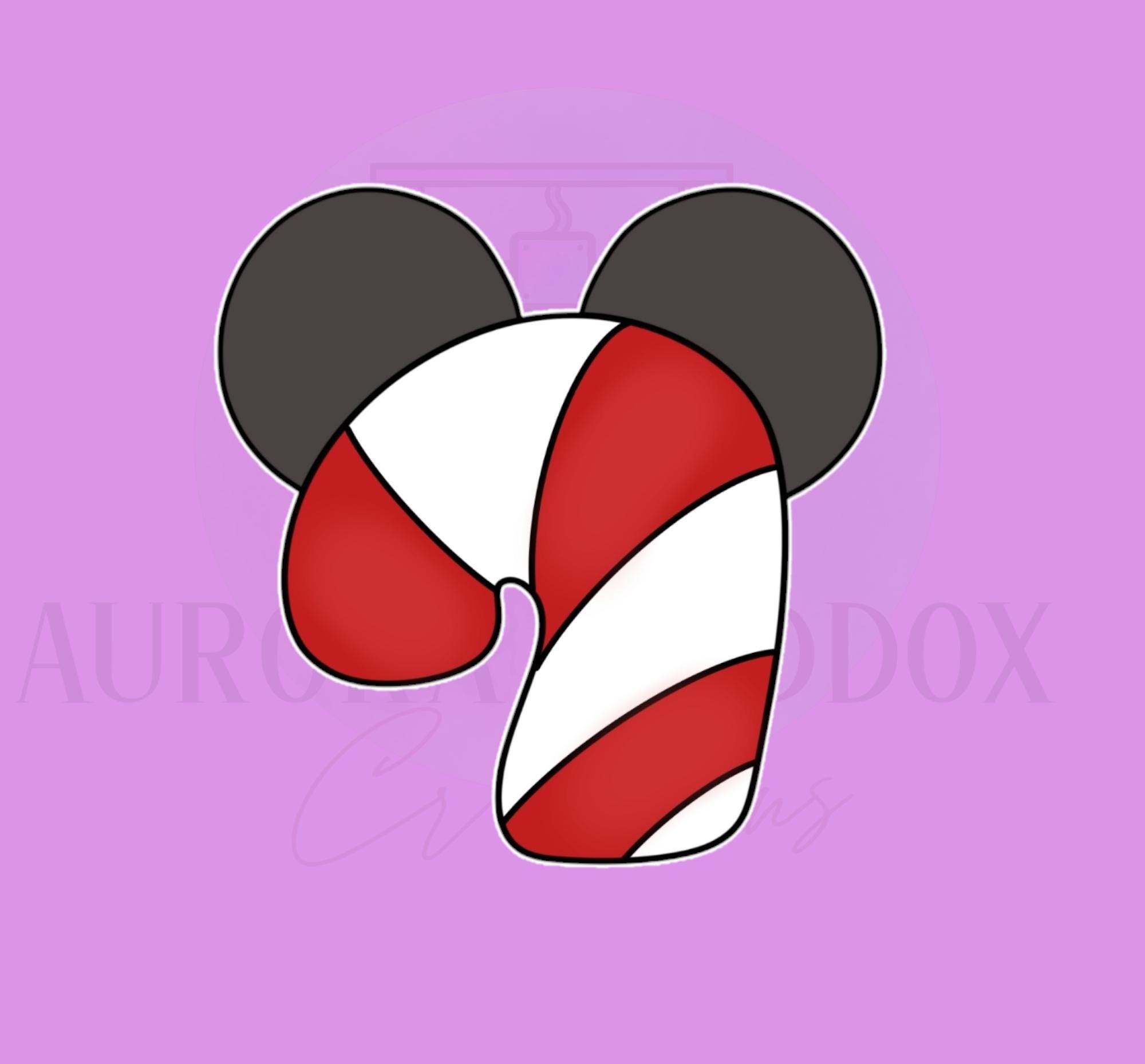 Mouse Candy Cane | Cookie Cutter