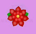Poinsettia #2 with Leaf Cookie Cutter