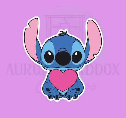 Blue Alien Monster Valentine #3 Cookie Cutter