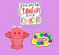 Love you like Crawfish & Kingcake Valentine Set | 3 Piece | Cookie Cutter