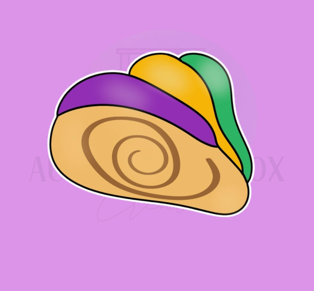 King Cake Slice | Cookie Cutter