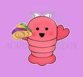 Crawfish with Kingcake Slice | Cookie Cutter