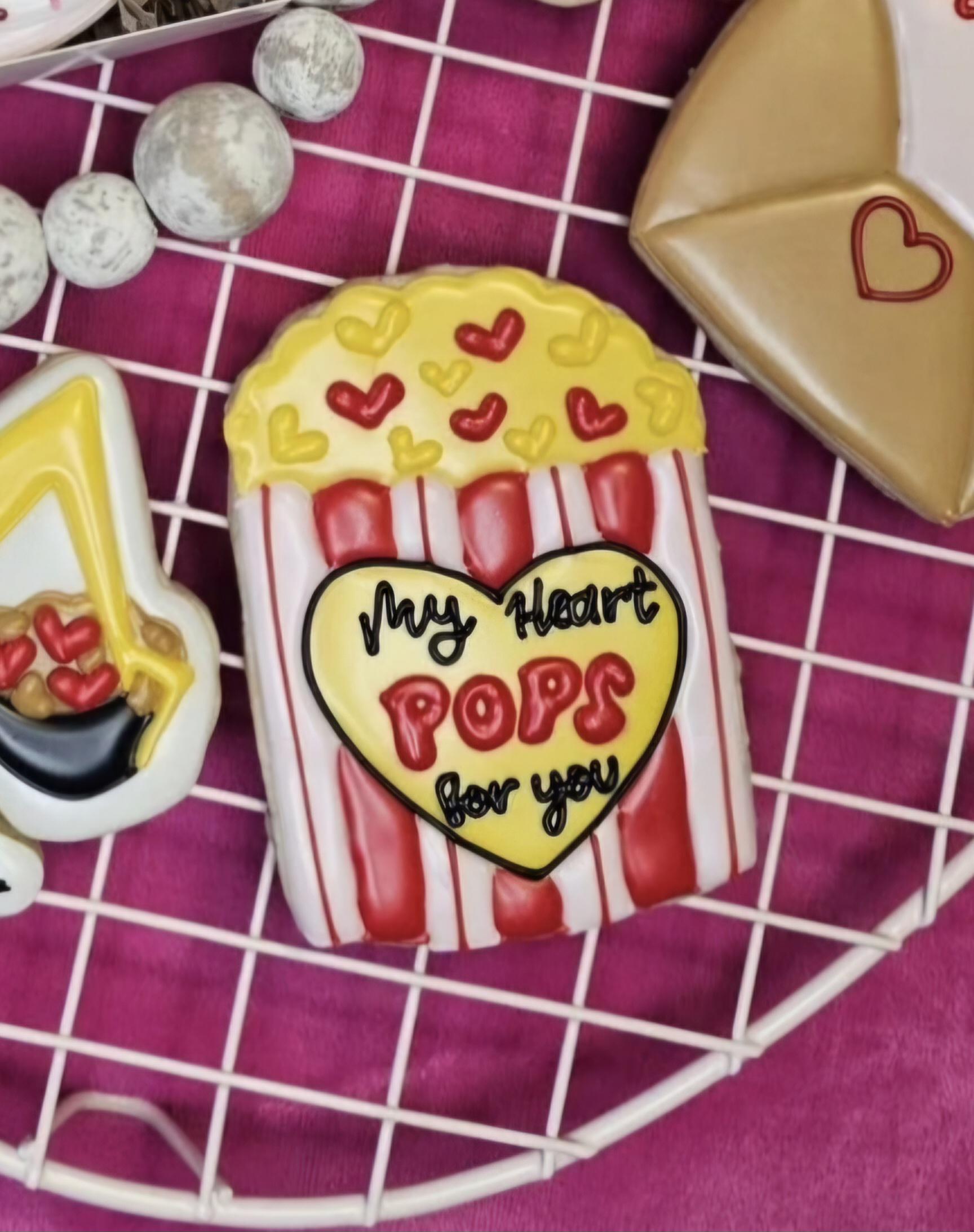 Popcorn Valentine Cookie Cutter