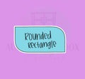 Rounded Rectangle Plaque | Cookie Cutter