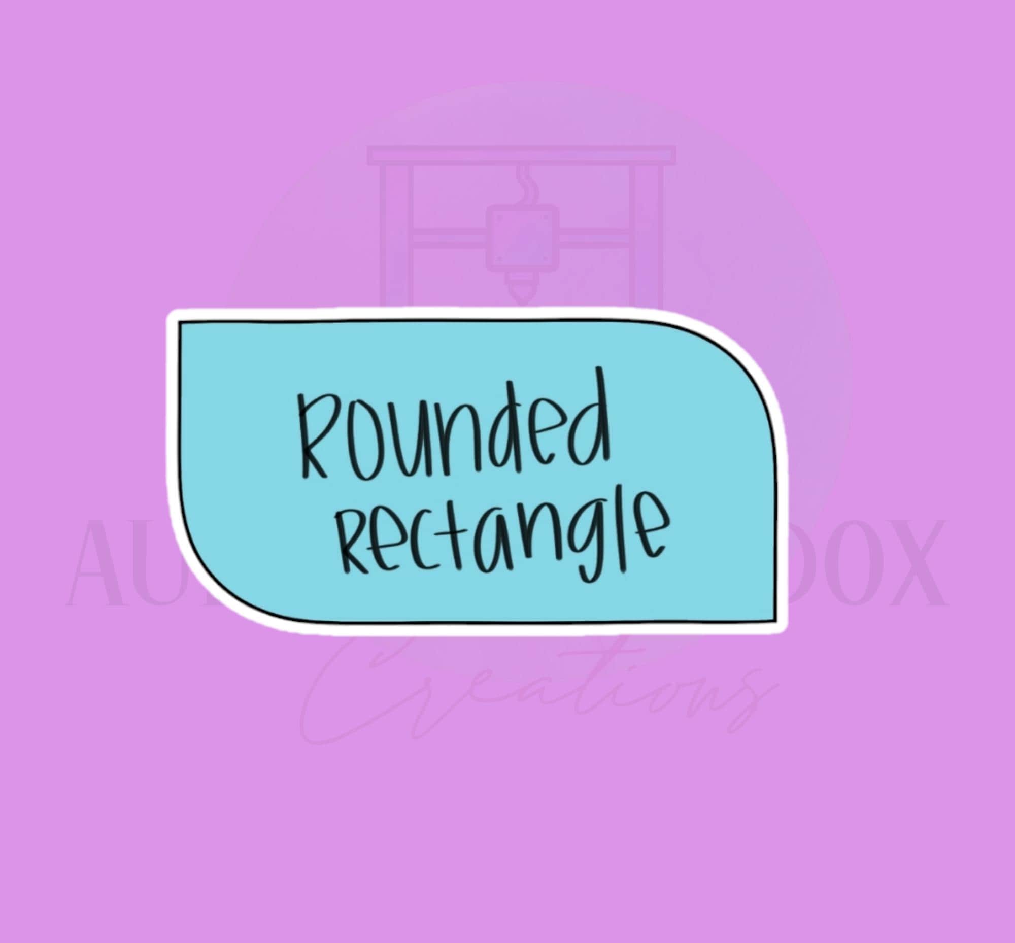 Rounded Rectangle Plaque | Cookie Cutter