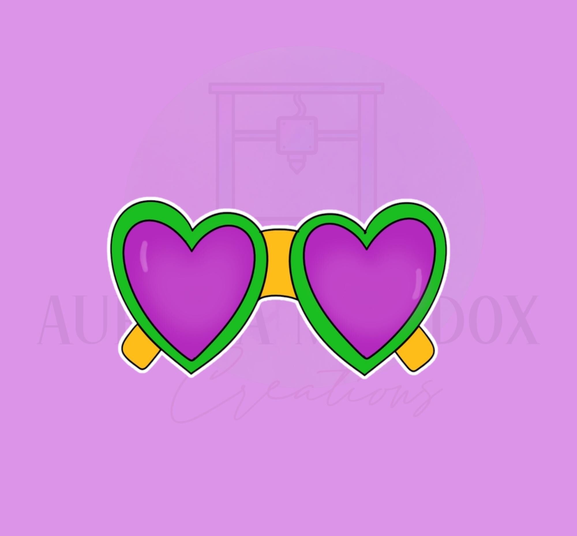 Heart SunGlasses Cookie Cutter
