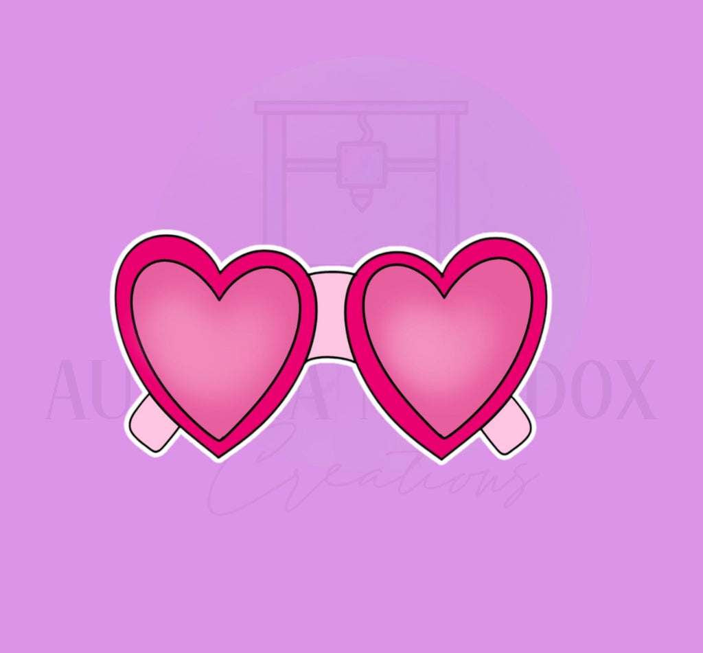 Heart SunGlasses Cookie Cutter