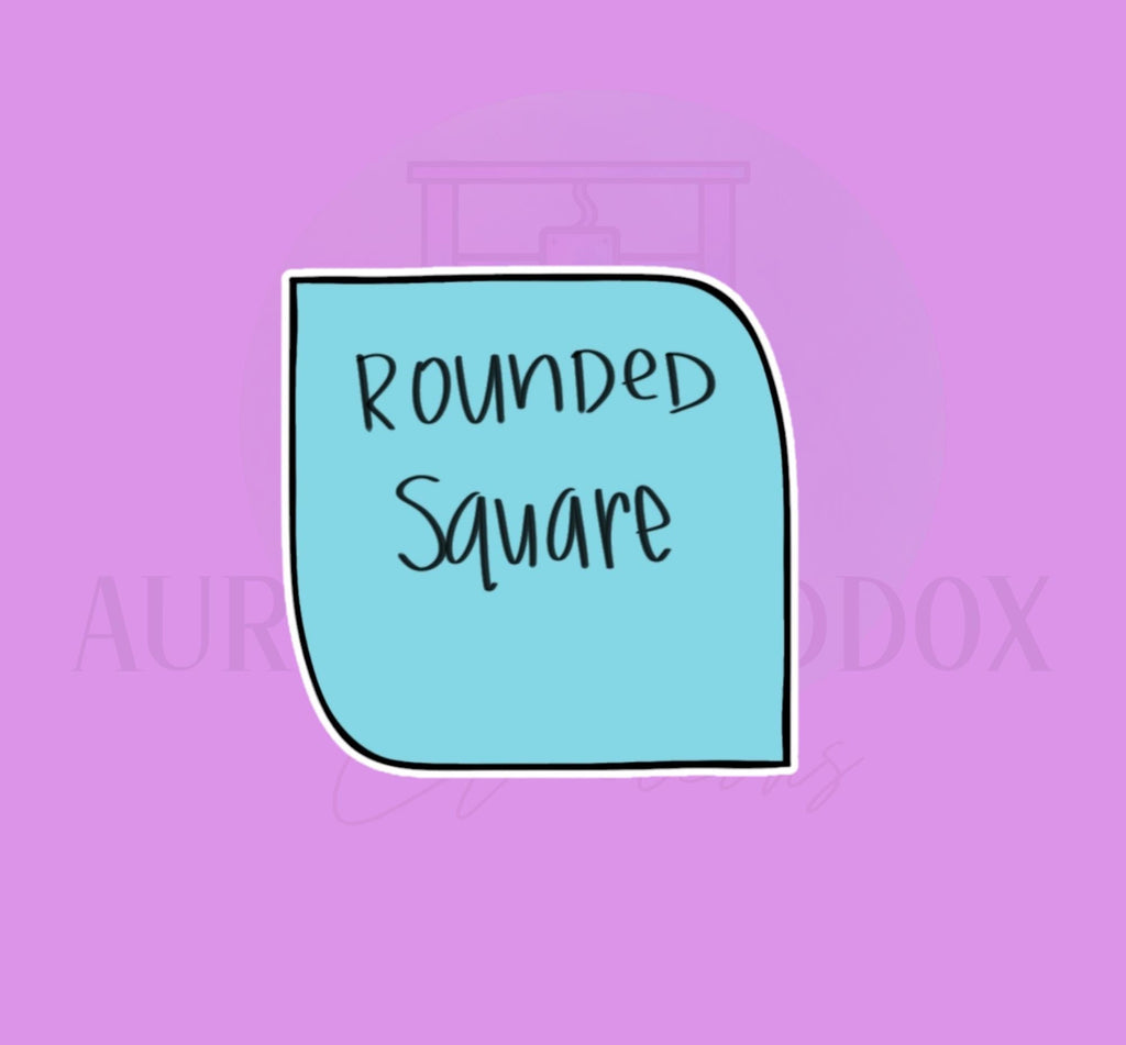 Rounded Square Plaque | Cookie Cutter