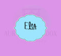Elsa Plaque | Cookie Cutter