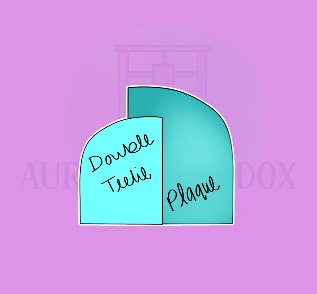 Double Teelie Plaque | Cookie Cutter