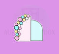 Balloon Double Arch Plaque | Cookie Cutter