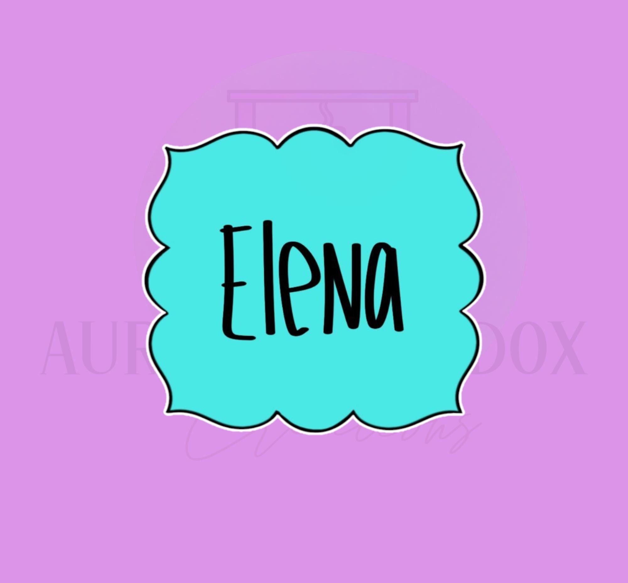 Elena Plaque | Cookie Cutter