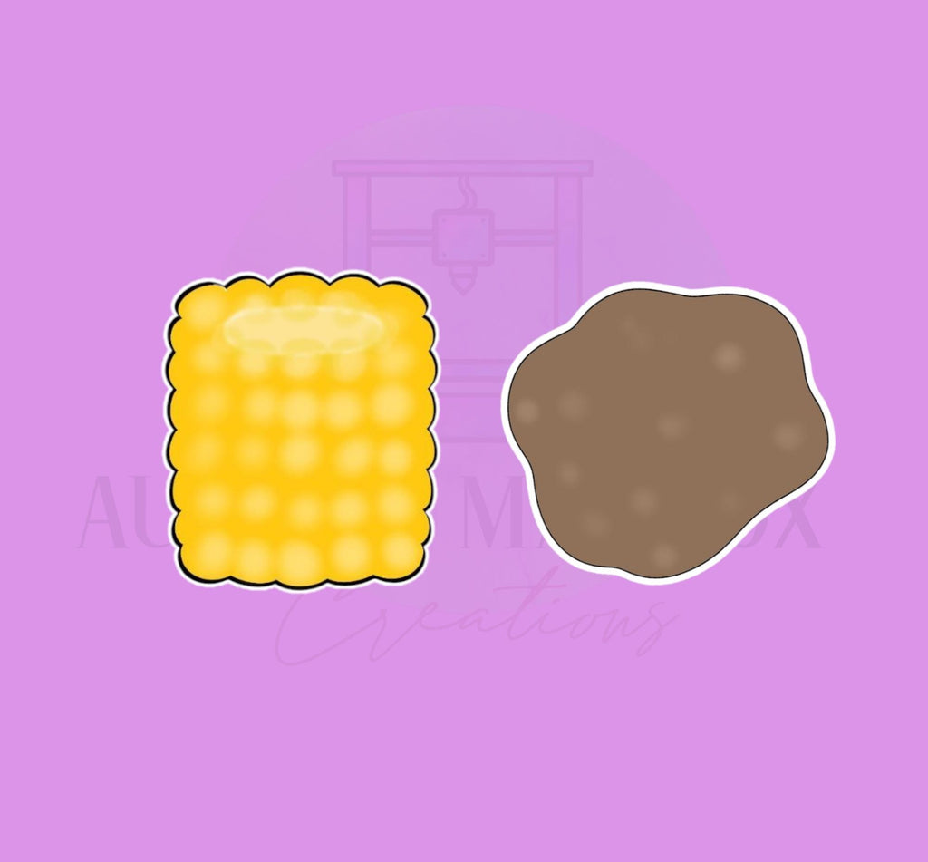Corn & Potato | 2 Piece | Cookie Cutter