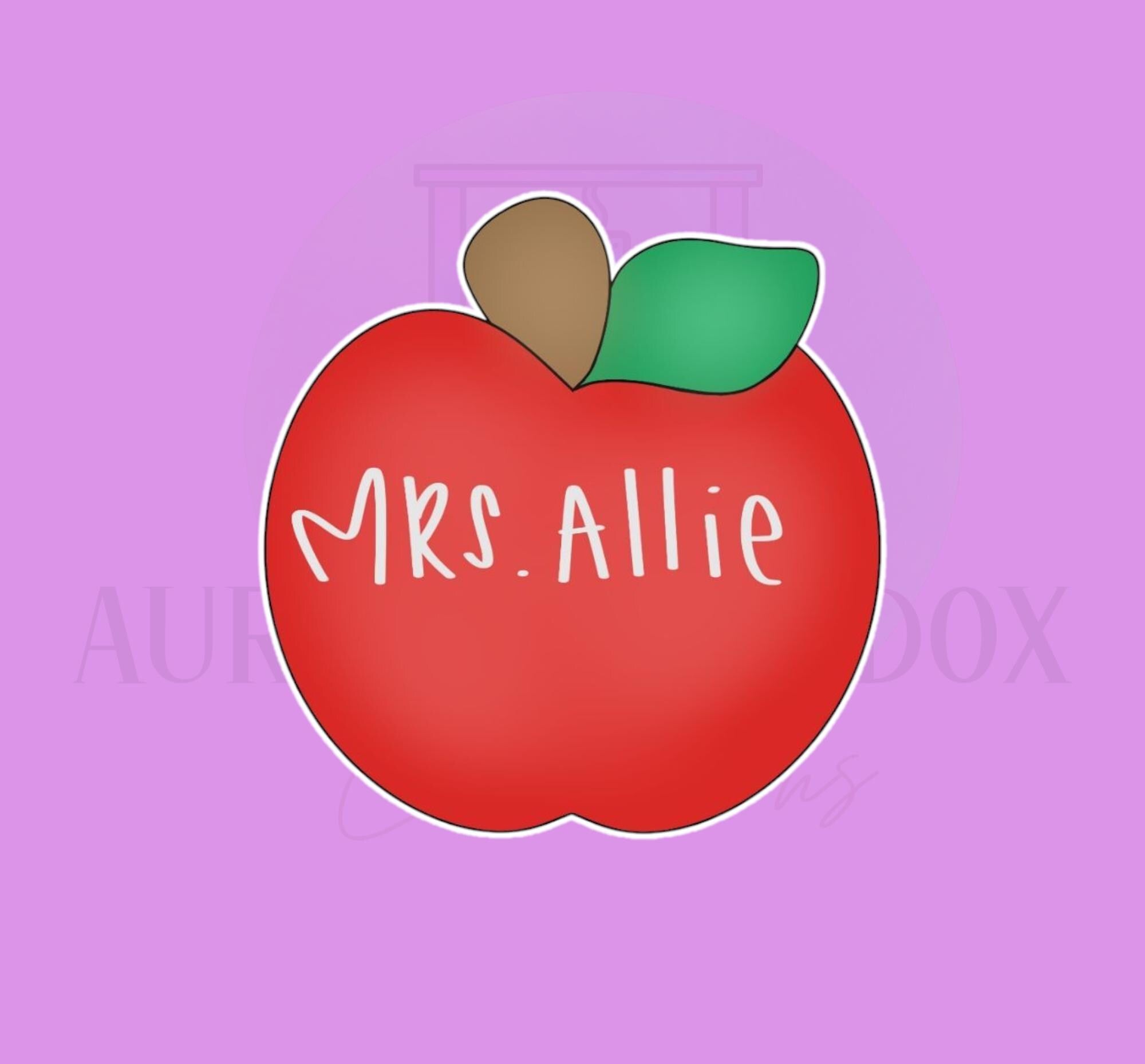 School Apple Cookie Cutter