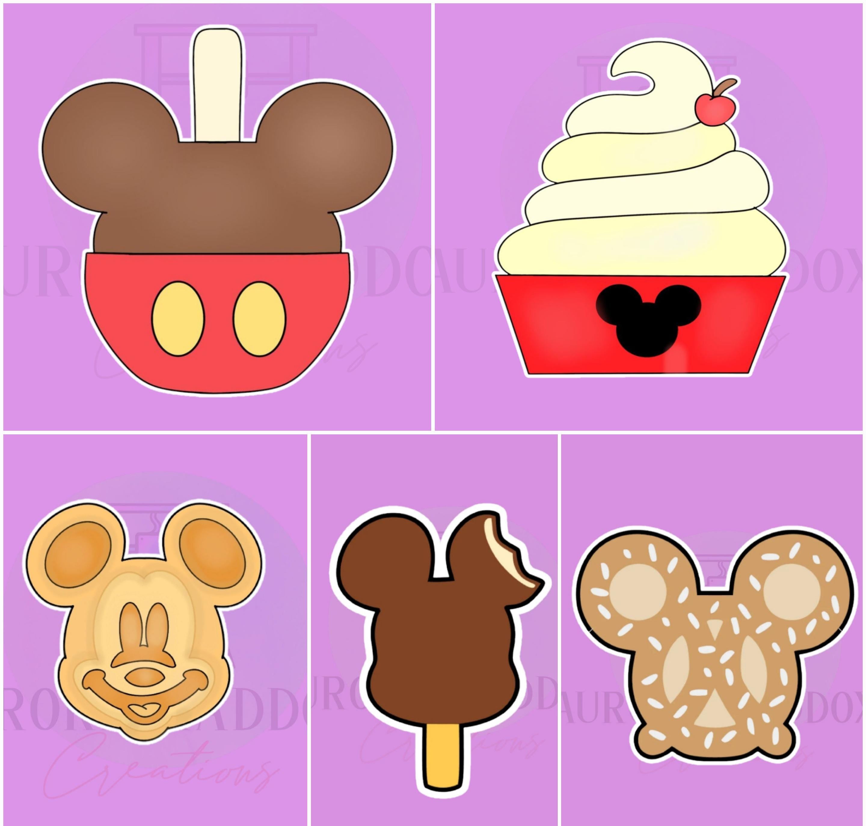 Mouse Snacks | 5 piece set | Cookie Cutter