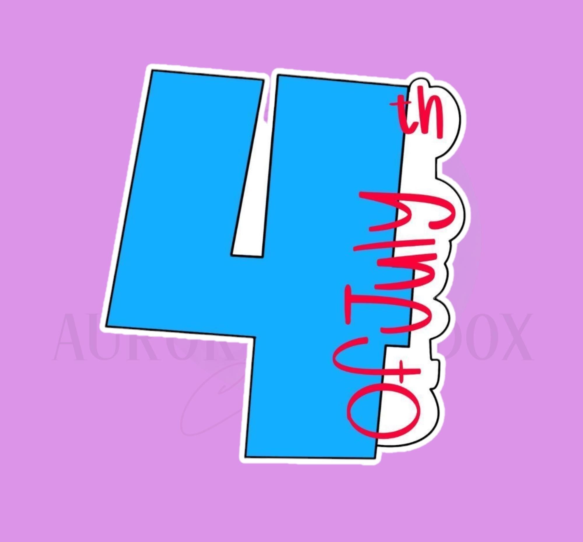 4th of July #4 Print | Cookie Cutter