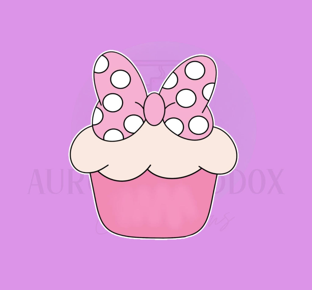 Cupcake with Bow Cookie Cutter