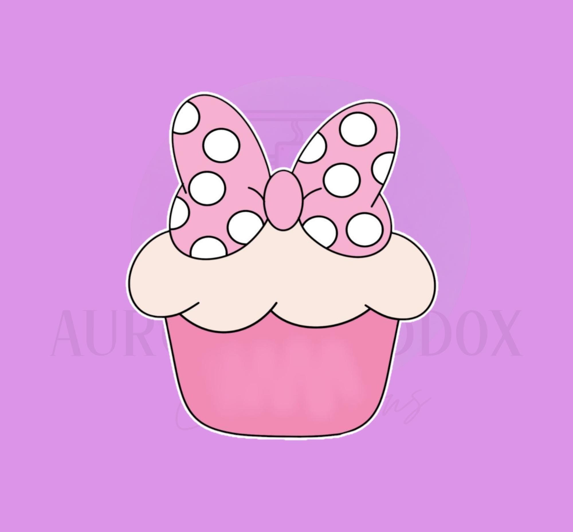 Cupcake with Bow Cookie Cutter