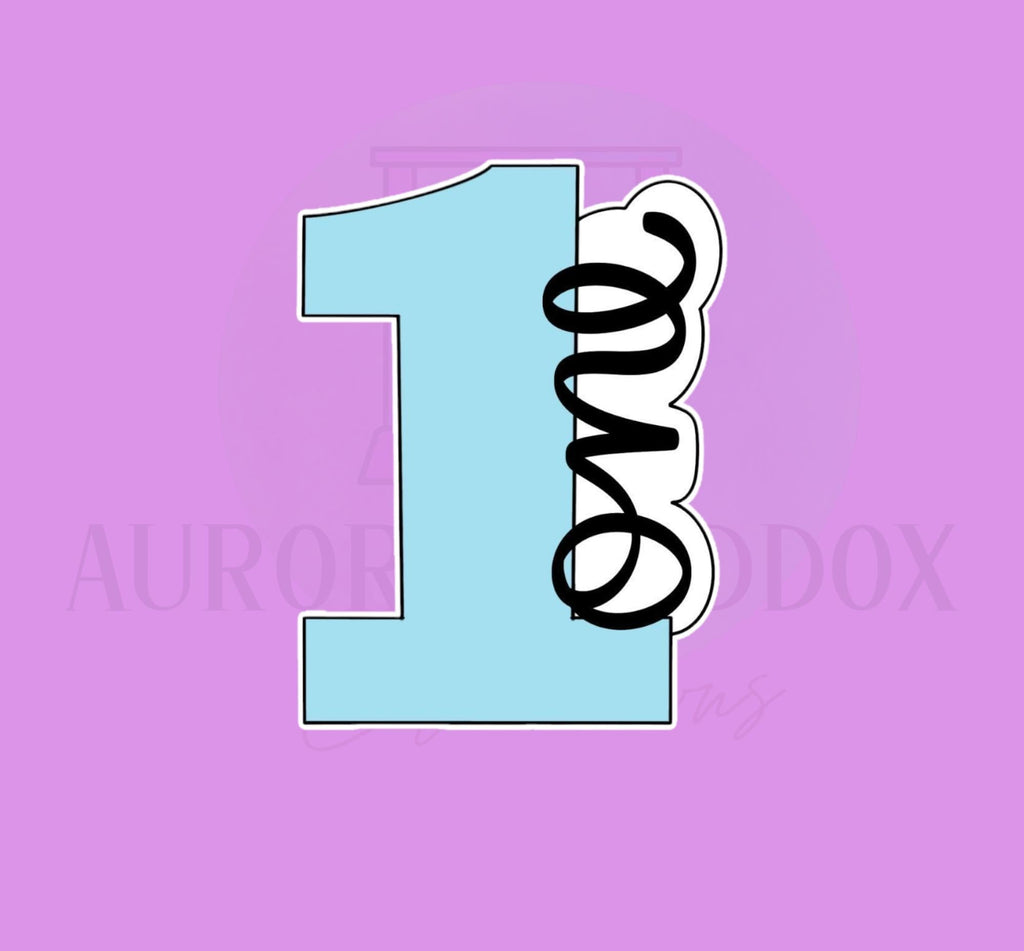 Number 1 Side Script | Cookie Cutter