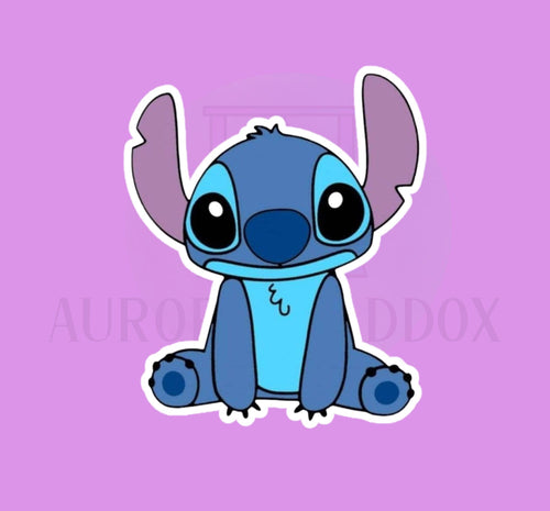 Blue Alien-Monster Sitting Cookie Cutter