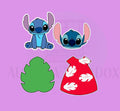 Blue Alien Monster Set | 4 Piece Set | Cookie Cutter
