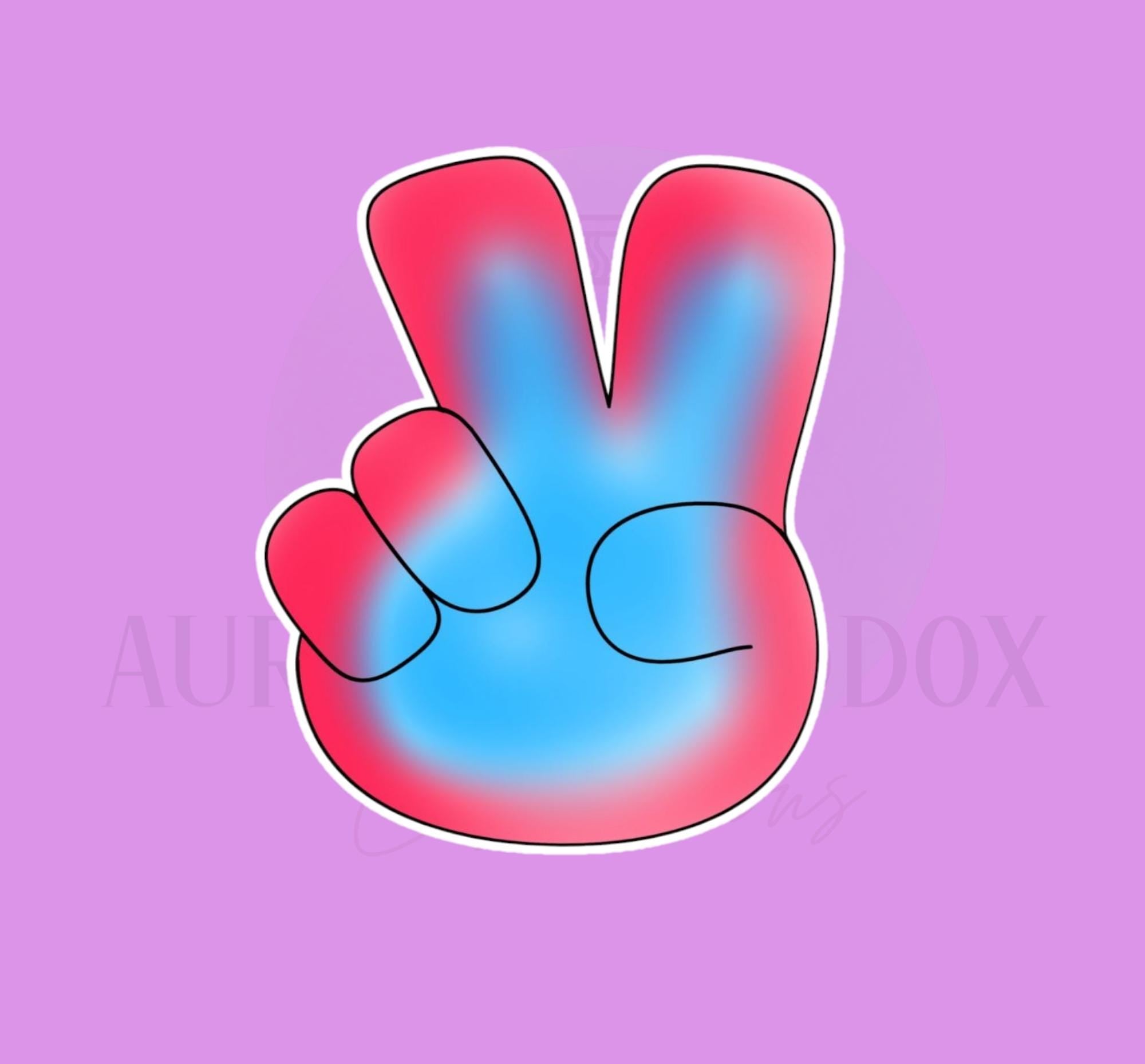 Peace Sign Hand | Cookie Cutter
