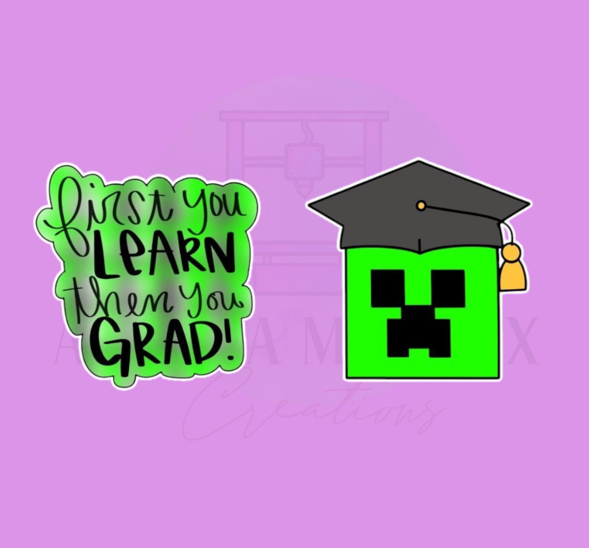 Learn then Grad Set Cookie Cutter