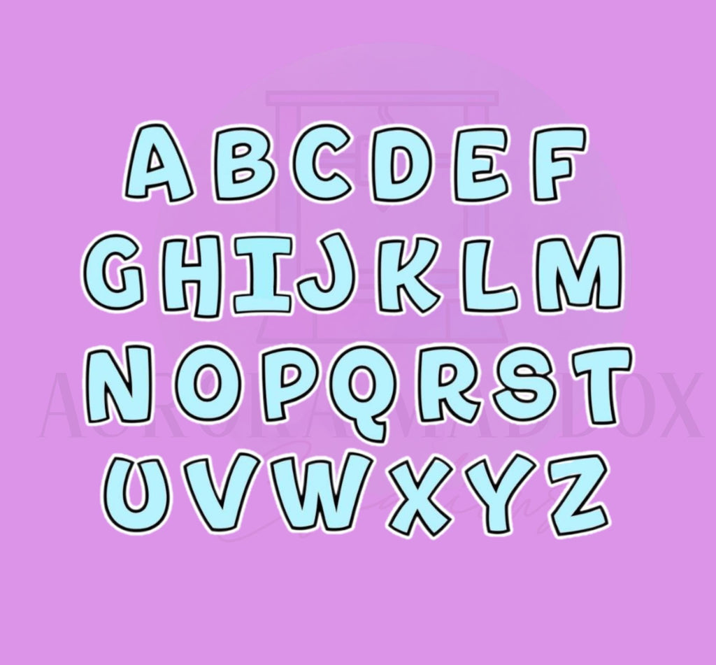 Alphabet Cookie Cutter | 3D Printed PLA Outline Tool