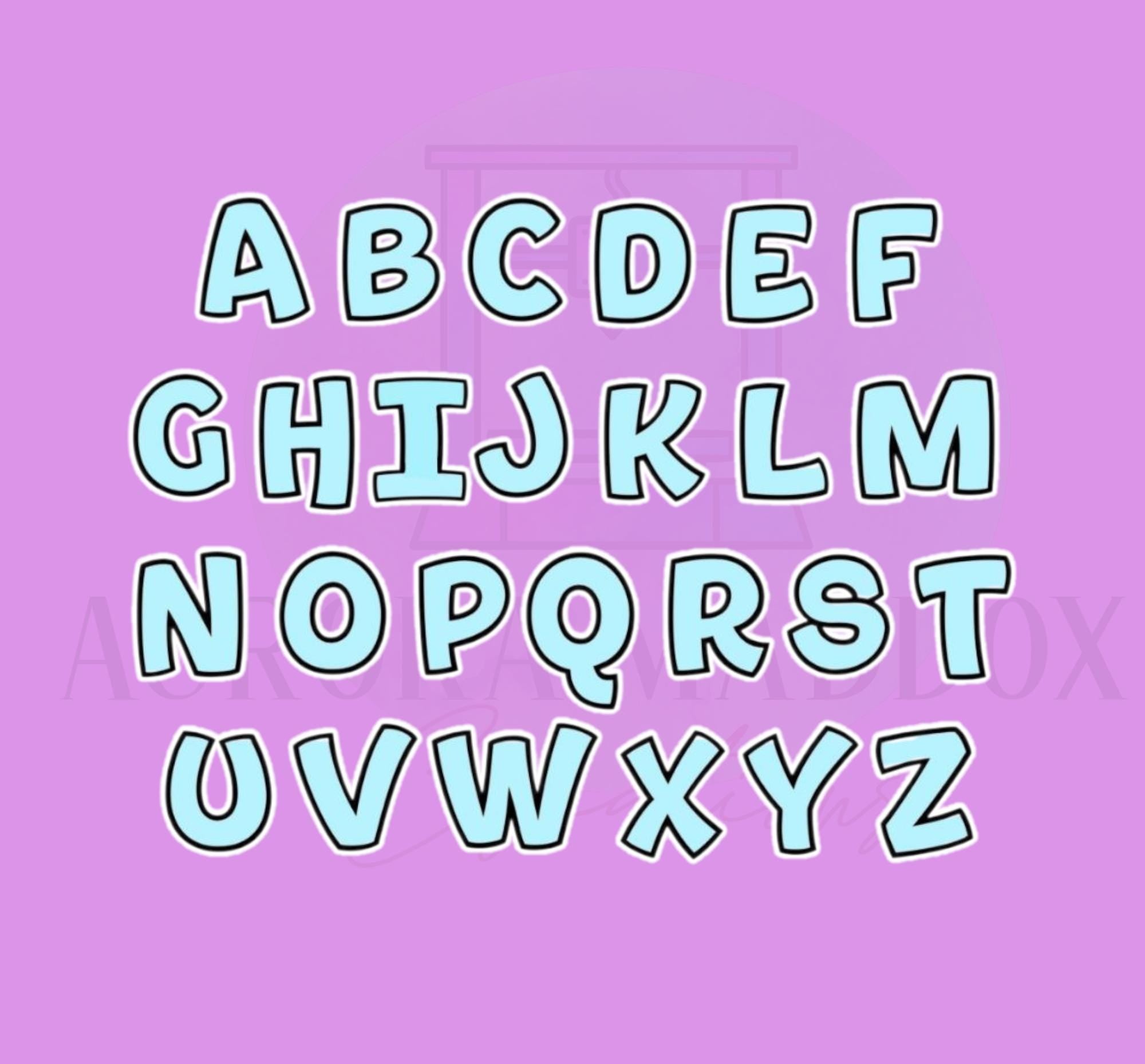 Alphabet Cookie Cutter | 3D Printed PLA Outline Tool