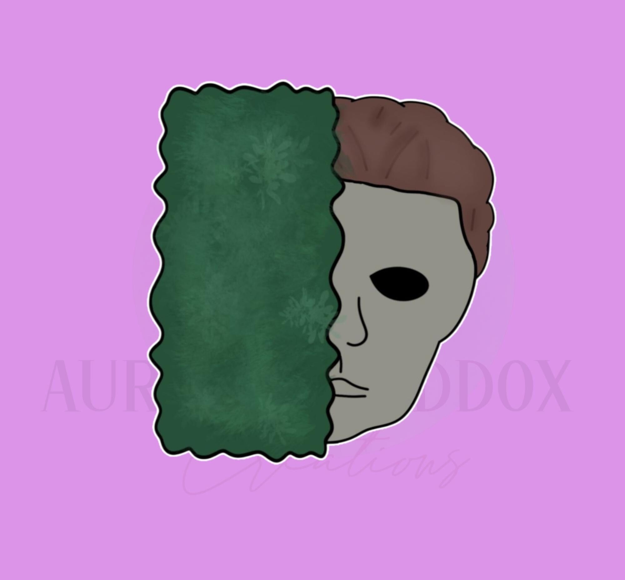Halloween Mask in Bush Shrub | Cookie Cutter