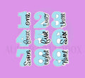 Numbers Side Script | Choose one | Cookie Cutter