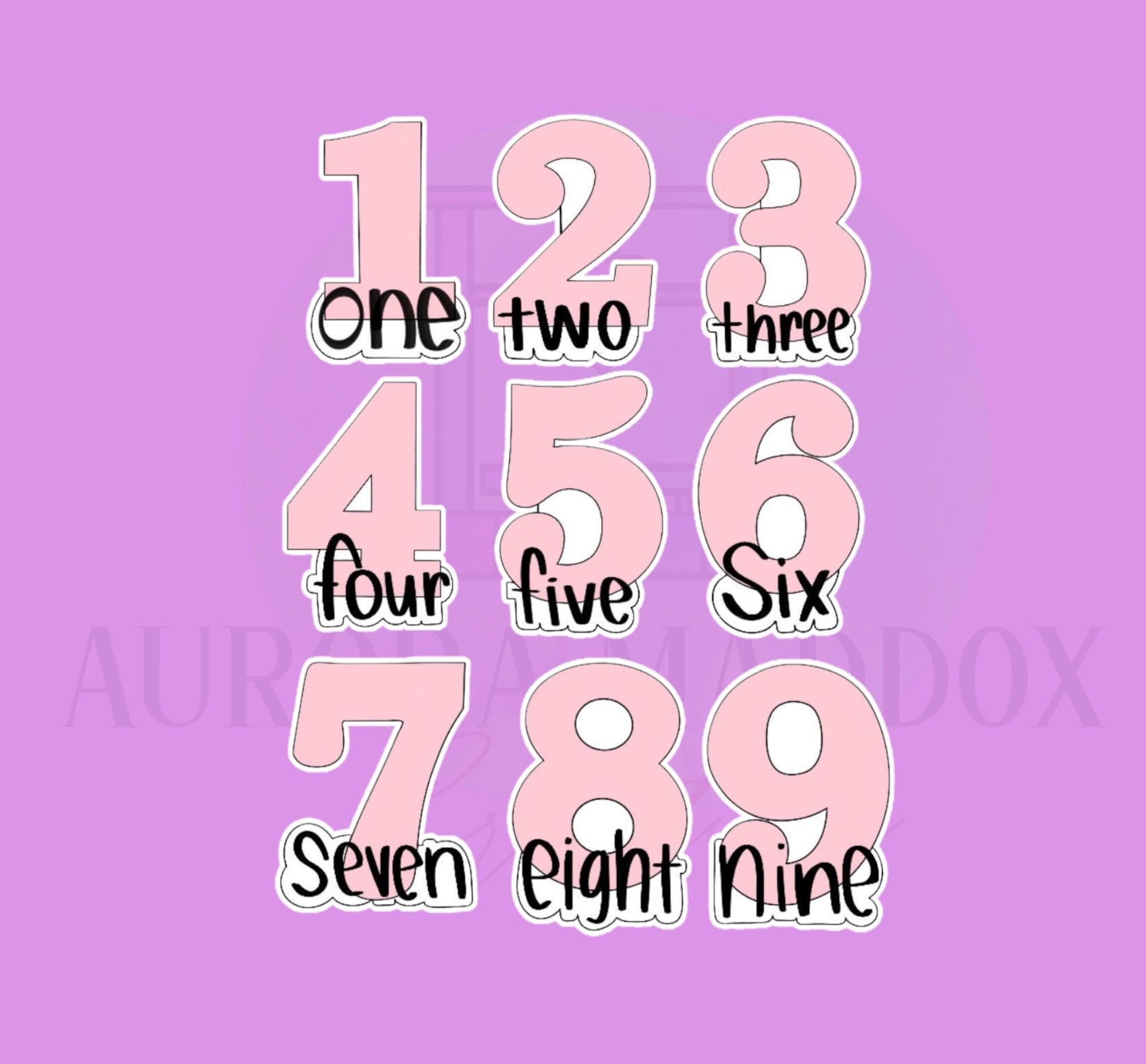 Numbers Bottom Print | Choose one | Cookie Cutter