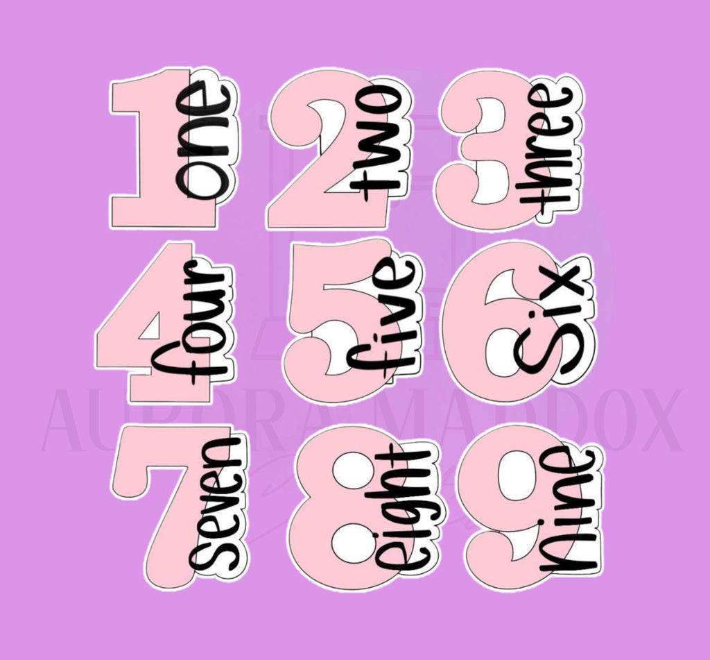 Numbers Side Print | Choose one | Cookie Cutter