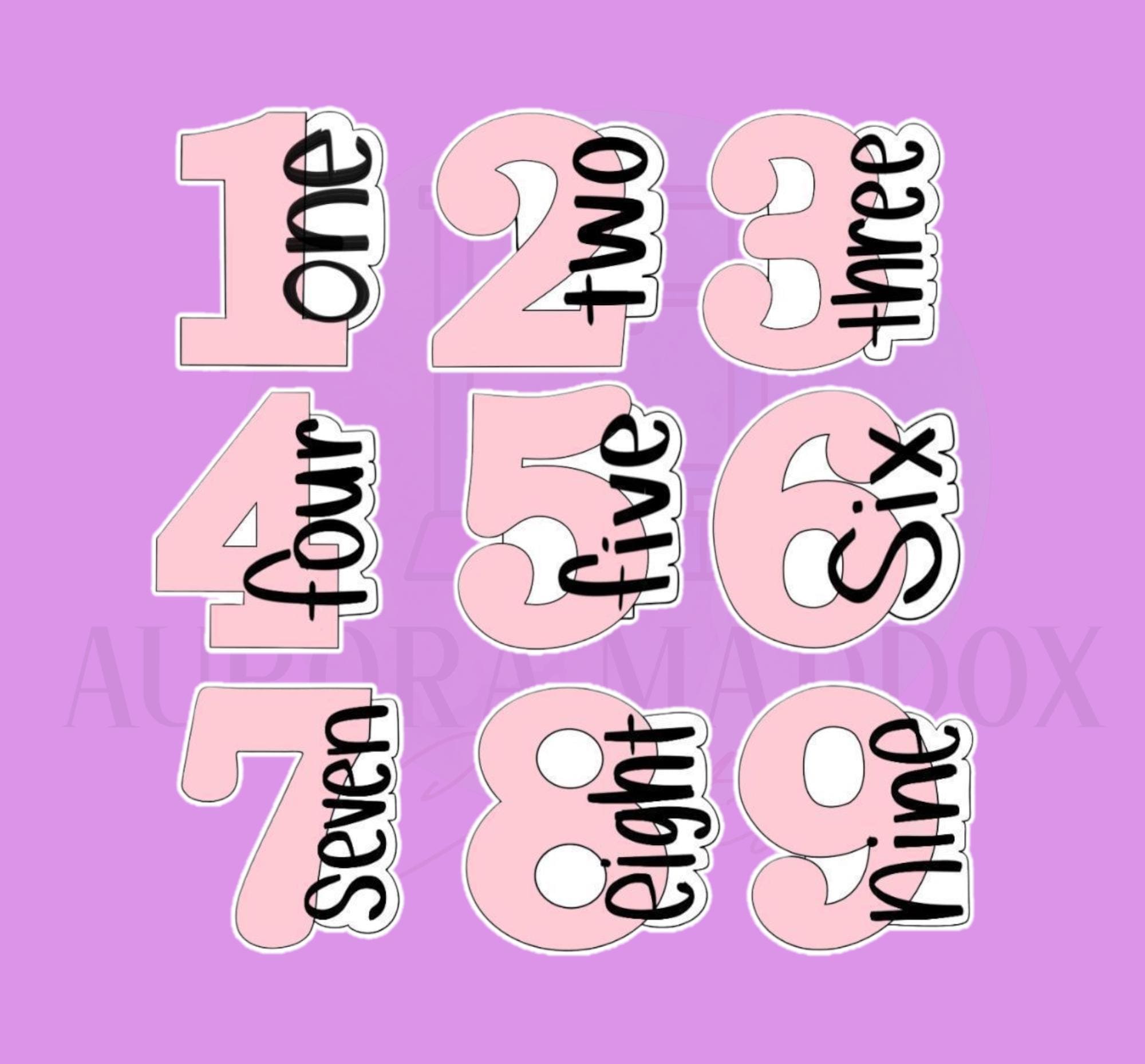 Numbers Side Print | Choose one | Cookie Cutter