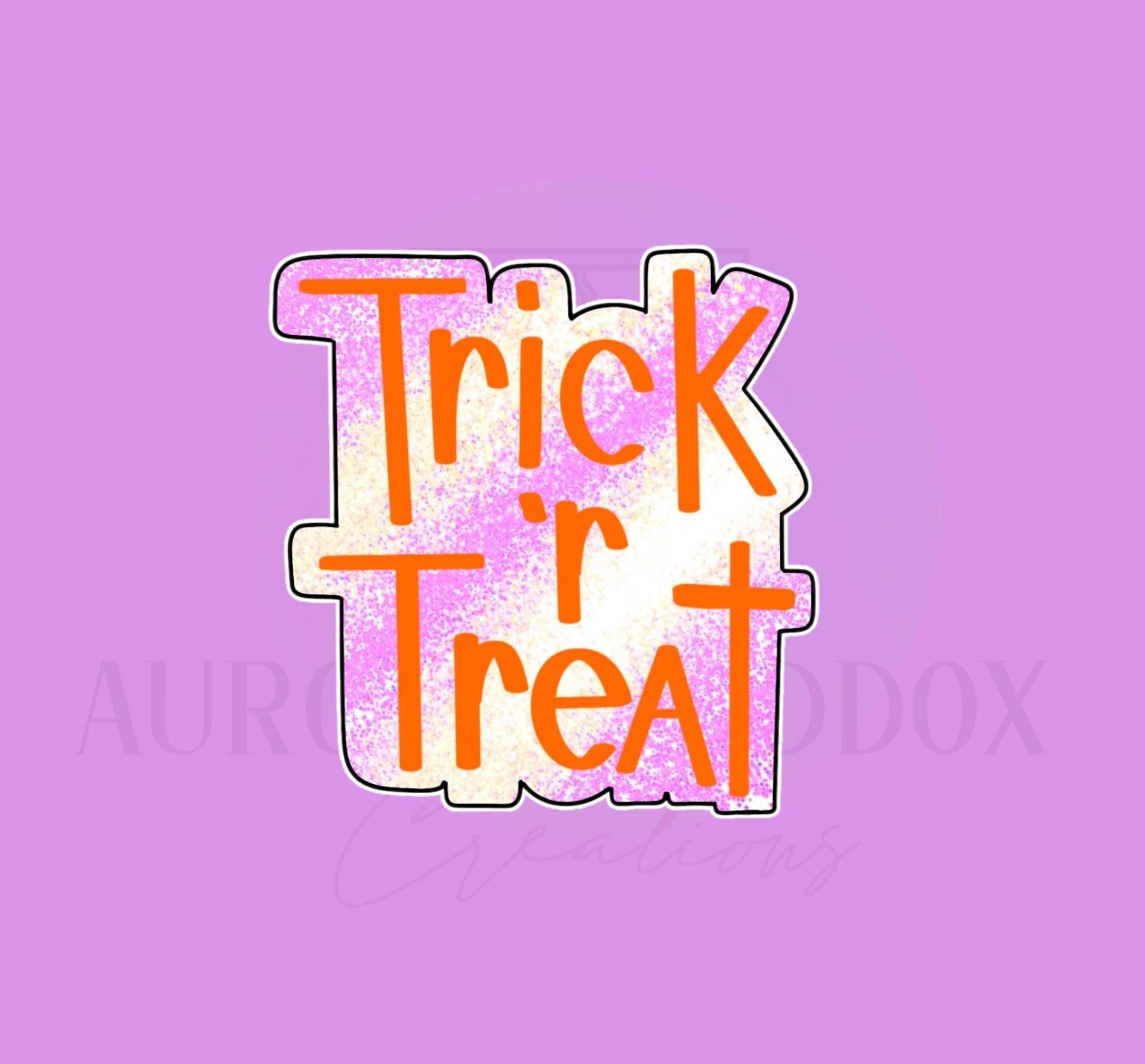 Trick or Treat Plaque #3 | Cookie Cutter