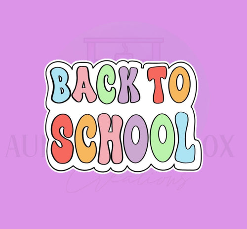 Back to School Retro Cookie Cutter