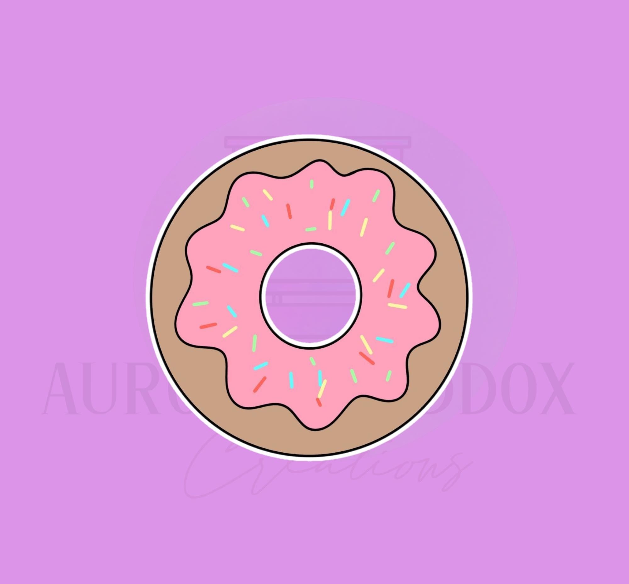 Donut with Cut out Cookie Cutter