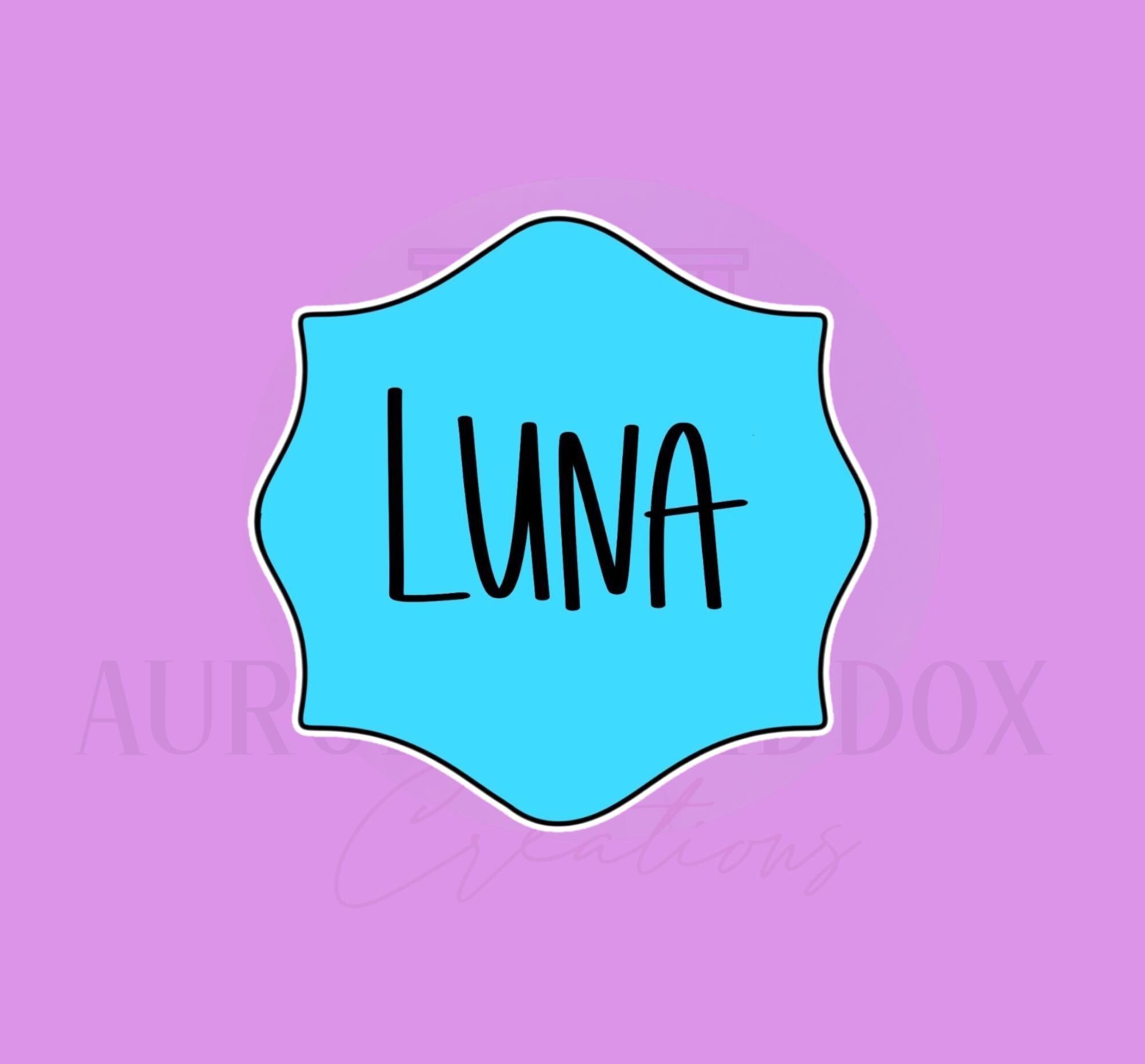 Luna Plaque | Cookie Cutter