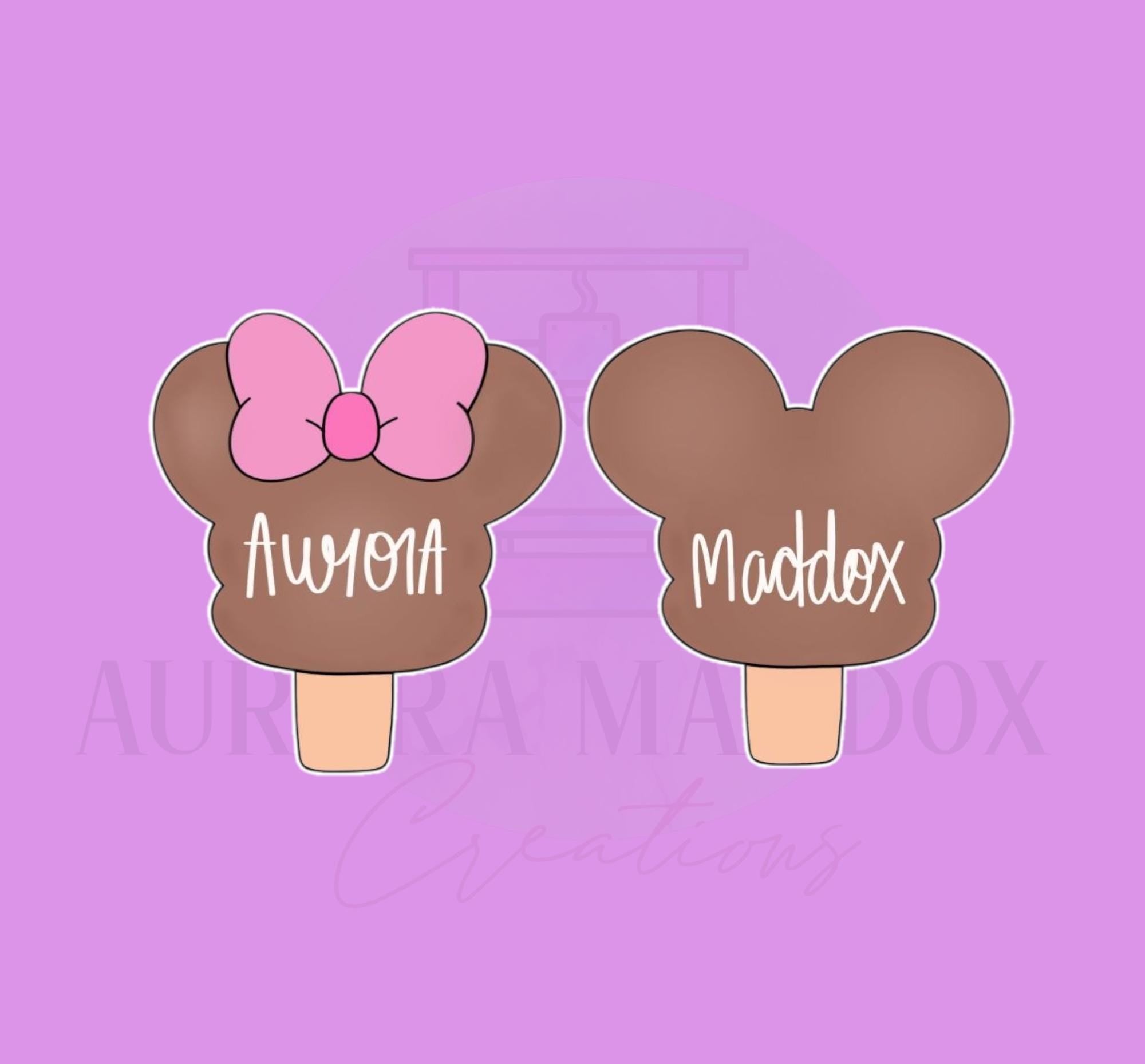 Mouse Ear Icecream Set Cookie Cutter