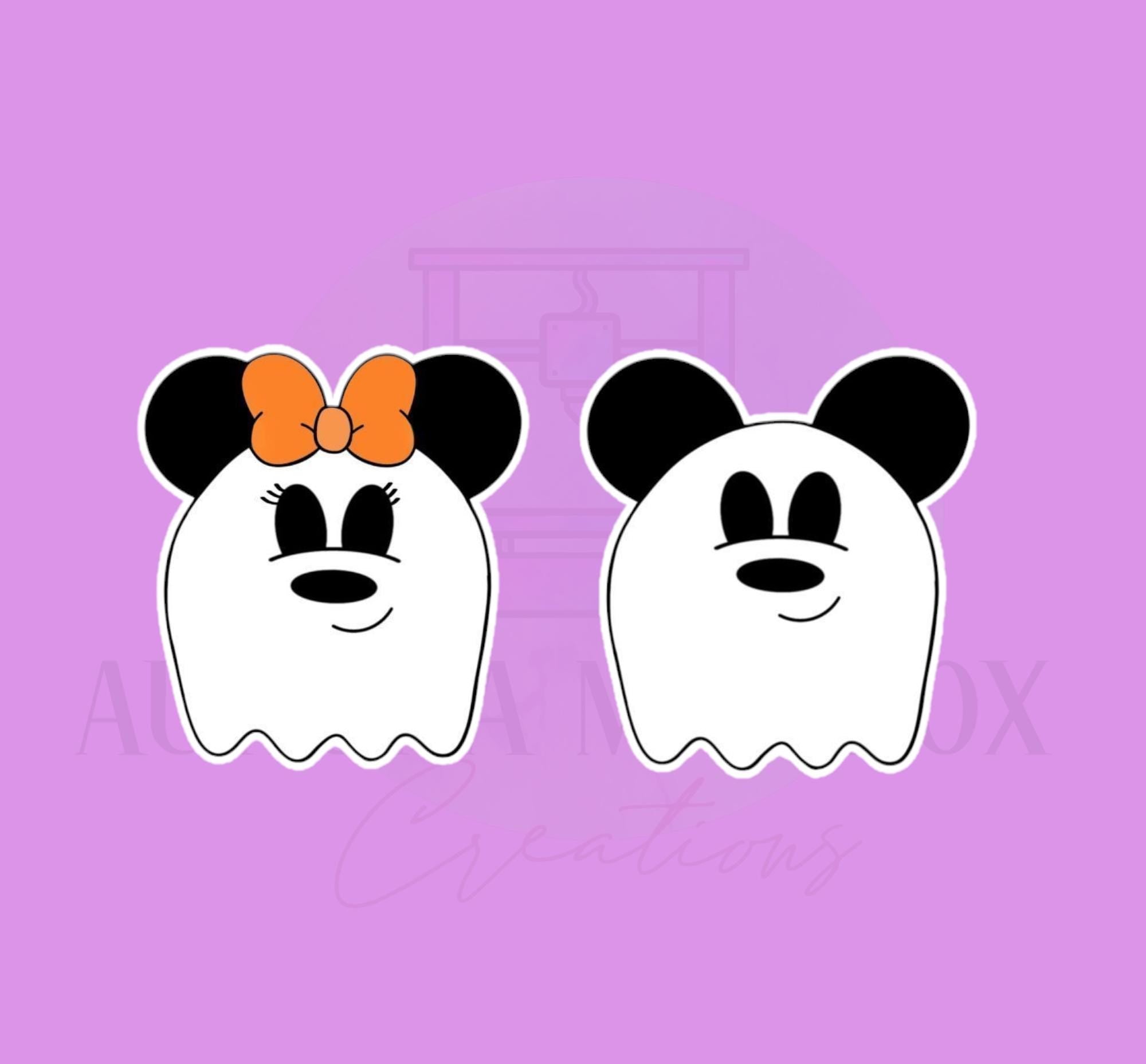 Mouse Ghost Set #2 | Cookie Cutter | 2 Piece